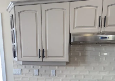 kitchen cabinets that were painted by FHG Contracting